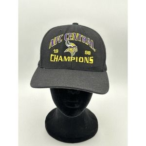 NWTs Vintage NFC Central Champions Minnesota Vikings 1998 Adjustable Hat Cap -